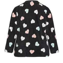 Women's Plus Size Button Up Fleece Top - Black | AVENUE -Cozy Nights Sales Store GUEST d27d0e9c c5d0 4b3c 8c25 9eca13b0acfb