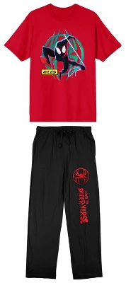 Spider-Man Across The Spider-Verse Men's 2-Piece Short Sleeve Shirt & Sleep Pants Set 5 Spider-Man Across The Spider-Verse Men's 2-Piece Short Sleeve Shirt & Sleep Pants Set - Image 5