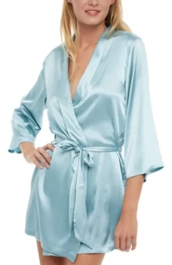 Women's Short Satin Lounge Robe, Silk Like Loungewear -Cozy Nights Sales Store GUEST d2ebf504 f05a 4948 b73a ea160fe5fbfa