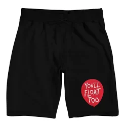 It Movie 2017 Red Balloon Men's Black Sleep Pajama Shorts -Cozy Nights Sales Store GUEST d30a2082 7825 4fbf 93a3 a4260fc9014a