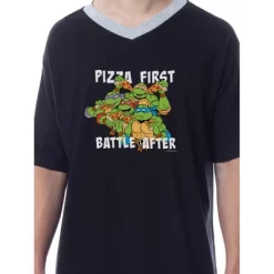 Teenage Mutant Ninja Turtles Mens' Character Sleep Pajama Dress Shirt
