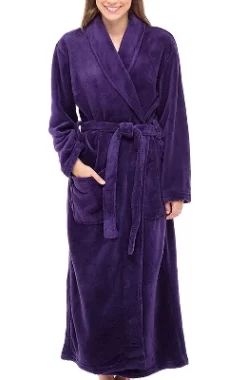 Women's Warm Fleece Winter Robe, Long Soft Plush Bathrobe -Cozy Nights Sales Store GUEST d4373692 3fb5 4ce0 b91d 513758a8b236