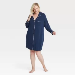 Women's Beautifully Soft Notch Collar NightGown - Stars Above™ -Cozy Nights Sales Store GUEST d45a78f6 8449 472d 8823 cad548b8d1a8