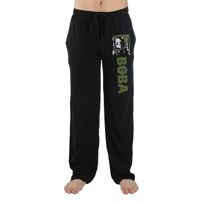 Star Wars Movie Series Boba Character Mens Black Sleep Pajama Pants 7 Star Wars Movie Series Boba Character Mens Black Sleep Pajama Pants - Image 7