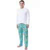 Despicable Me Mens' Minions Tropical Tossed Print Sleep Pajama Pants Blue