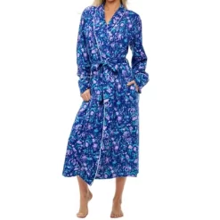Womens Soft Cotton Knit Jersey Lounge Robe With Pockets, Long Bathrobe -Cozy Nights Sales Store GUEST d5dde227 7629 4300 8d17 29ad7c5403f7
