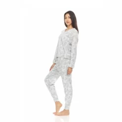 Bearpaw Women's Long Sleeve V-Neck Top With Jogger Pants, 2-Piece Set For Women -Cozy Nights Sales Store GUEST d65ddf23 ba0c 4d3b aaac e0e89a41a38d