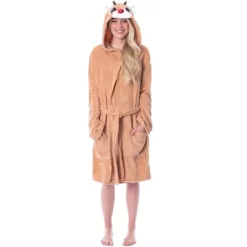 Rudolph The Red-Nosed Reindeer Adult Costume Character Bathrobe Robe -Cozy Nights Sales Store GUEST d6705808 de67 4f71 9290 35ca0f6af8bb