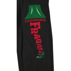 A Christmas Story Fragile Men's Black Sleep Pajama Pants