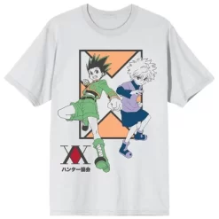 Hunter X Hunter Gon Freecss And Killua Men's Short Sleeve Shirt & Sleep Shorts Set