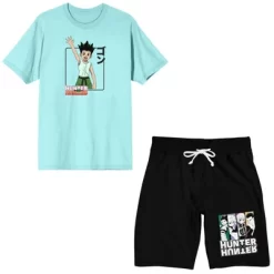 Hunter X Hunter Gon Waving Men's Short Sleeve Shirt & Sleep Shorts Set -Cozy Nights Sales Store GUEST d79040cc d791 40d8 b38b 1a5a68676e9b