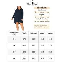 Agnes Orinda Women's Plus Size Solid Long Sleeve Button Down V-Neck Pajama Sleep Shirts -Cozy Nights Sales Store GUEST d86164de d7a3 4b03 99ea 62eaae906160