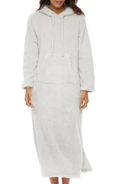 Women's Soft Plush Sweatshirt Robe, Long Hooded Fleece Loungewear -Cozy Nights Sales Store GUEST d92d99e0 6ad1 434b 8b78 79000e921350
