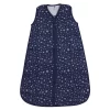 Hudson Baby Infant Muslin Cotton Sleeveless Wearable Sleeping Bag, Sack, Blanket, Gray Navy Star