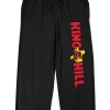 King Of The Hill Logo Men's Black Sleep Pajama Pants