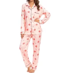 Cheibear Womens Sleepwear Lounge Cute Print Nightwear With Pants Long Sleeve Pajama Set -Cozy Nights Sales Store GUEST dbde6d49 3c3b 4f8f 9057 d1e5d0452b3d