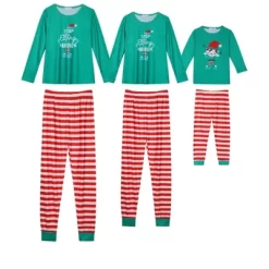 Cheibear Christmas Long Sleeve Tee With Letter And Striped Pants Family Pajama Sets 15 Cheibear Christmas Long Sleeve Tee With Letter And Striped Pants Family Pajama Sets -Cozy Nights Sales Store GUEST dd7c0cf5 a12d 4f6d a50a 72b2b2a3937c