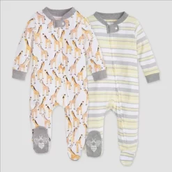 Burt's Bees Baby Burt's Bees Baby® 2pk Sleep N' Play - Heather Gray -Cozy Nights Sales Store GUEST dd8e83ff 5c94 4134 9cd9 0f8df416b55b