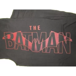 DC COMICS The Batman Movie Red Logo Men's Black Drawstring Sleep Pajama Pants