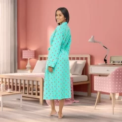 Womens Soft Cotton Knit Jersey Lounge Robe With Pockets, Long Bathrobe -Cozy Nights Sales Store GUEST df614f89 903e 4d8b 9b92 53a5b49a5f7c