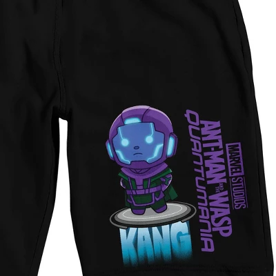 Ant-Man And The Wasp Quantumania Chibi Kang Men's Black Sleep Pajama Shorts 1 Ant-Man And The Wasp Quantumania Chibi Kang Men's Black Sleep Pajama Shorts
