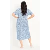 Women's Plus Size Paisley Sleep Dress - Blue | EVANS
