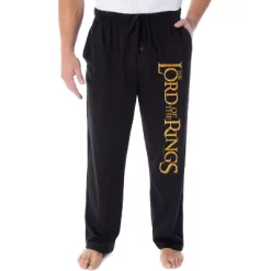 The Lord Of The Rings Men's Film Logo Sleepwear Lounge Bottoms Pajama Pants Black -Cozy Nights Sales Store GUEST e234e0a1 6821 4f18 a5a7 2c167b42f19c