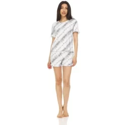 Bearpaw Women's Sleepwear And Loungewear Lettuce Edge Tee And Shorts Set, 2-Piece Pajama Set -Cozy Nights Sales Store GUEST e25bc79d a4bd 4478 8eb8 728c8cbb17e2