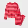 Kids' Striped Matching Family Thermal Pajama Set - Wondershop™ Red