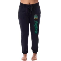 Harry Potter Womens' Slytherin House Crest Sleep Jogger Pajama Pants Black -Cozy Nights Sales Store GUEST e53f07f4 df0b 45f6 b6c8 5bfd8468266c