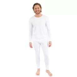 Leveret Mens Two Piece Neutral Solid Color Thermal Pajamas -Cozy Nights Sales Store GUEST e6cdfc10 64c3 44dd a829 4dc47f6644e9