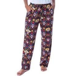 Disney Womens' Coco Skull Family Day Of The Dead All Over Pajama Pants Black -Cozy Nights Sales Store GUEST e7c2df95 0d50 4439 a655 ff19428d9bc1