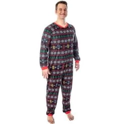 Marvel Adult Superhero Trio Ugly Sweater Print One Piece Pajama Union Suit Multi -Cozy Nights Sales Store GUEST e8d14ba2 003c 49bd 823f 30e63280df5a