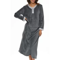 Women's Soft Warm Fleece Nightgown, Long Kaftan With Pockets For Winter -Cozy Nights Sales Store GUEST e98e22fc d3e2 4c8e a4da 0573b67ace7d