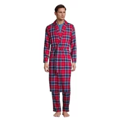 Lands' End Men's Flannel Robe -Cozy Nights Sales Store GUEST e9c9f6e7 64d1 461b 989e 0d4dd70a0ecf