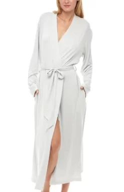 Women's Classic Soft Knit Long Lounge Robe With Pockets -Cozy Nights Sales Store GUEST ea22f16c c714 437d 840d 05d2804291f9