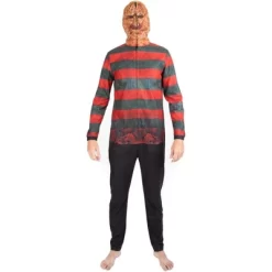 Nightmare On Elm Street Unisex Adult Freddy Krueger Union Suit Pajama Unisex