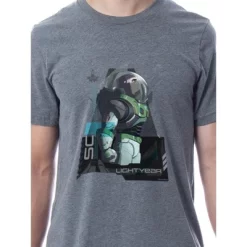 Disney Mens' Lightyear Movie Star Command Sleep Lounge Pajama Set Multicolored