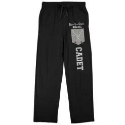 Attack On Titan Cadet Symbol Men's Black Sleep Pajama Pants -Cozy Nights Sales Store GUEST eb3dc35d 7488 4943 8437 ada056a27781
