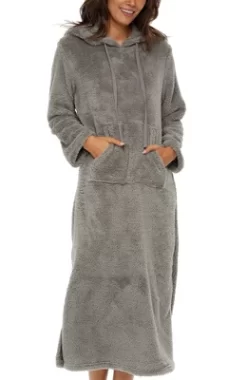 Women's Soft Plush Sweatshirt Robe, Long Hooded Fleece Loungewear -Cozy Nights Sales Store GUEST eba5bc4a 2a43 4be2 8171 9a6c4afe19df