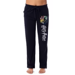 Harry Potter Women's Hogwarts House Crest Sleep Lounge Pajama Pants Black 5 Harry Potter Women's Hogwarts House Crest Sleep Lounge Pajama Pants Black -Cozy Nights Sales Store GUEST ec31839d 3db2 41cc 9d6a 3359a4d3efbc
