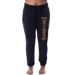 The Lord Of The Rings Womens' Movie Title Sleep Jogger Pajama Pants Black -Cozy Nights Sales Store GUEST ec45c7ac e85b 4428 994b 5e7e46b975c7