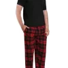 SLEEPHERO Men's Short Sleeve Flannel Pajama Set