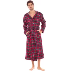 Men's Hooded Flannel Robe, Soft Cotton -Cozy Nights Sales Store GUEST ee31a964 a06a 42a4 888c e3f49927c047