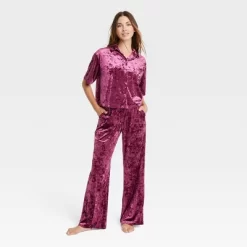 Women's Luxe Velour Pajama Set - Stars Above™ -Cozy Nights Sales Store GUEST ef2a54b5 c8f7 4fe0 8709 2200959d9aac