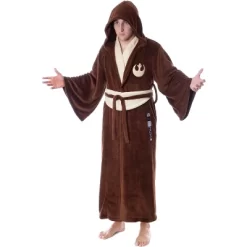 Star Wars Adult Obi-Wan Kenobi Jedi Fleece Robe Bathrobe For Men Women Brown -Cozy Nights Sales Store GUEST f05d7f9a 8d3f 4f78 ae62 3a58258546f2