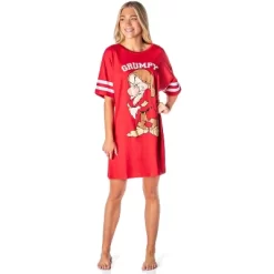 Disney Womens' Grumpy Snow White And The Seven Dwarfs Nightgown Pajama Red -Cozy Nights Sales Store GUEST f061255f 8577 4906 b10d 262bf3c3ac29