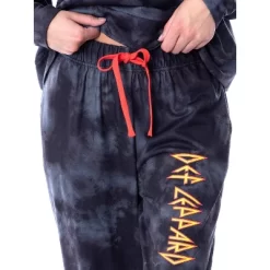 Def Leppard Womens' Hysteria Album Cover Lounge Cropped Hooded Jogger Set Black -Cozy Nights Sales Store GUEST f1abe699 5932 4775 9ae2 3c4cb90fb459