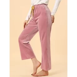 Allegra K Women's Wide Leg Comfy Yoga Pants Decor Drawstring Lounge Pajamas Pants -Cozy Nights Sales Store GUEST f1d1d243 e6dc 4a2a a735 86b485e544c9