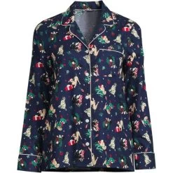 Lands' End Women's Long Sleeve Print Flannel Pajama Top -Cozy Nights Sales Store GUEST f2f8ac5a 4b24 455a b7cb 7e4839b51b12